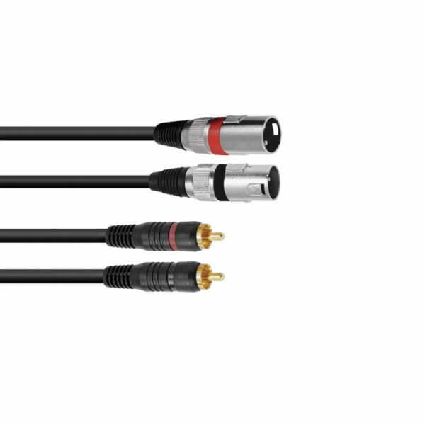 Kabel XC2-60 2x RCA - 2x XLR samec, 6 m
