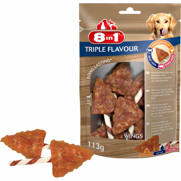 8in1 Triple Flavour - Dog wings - 6 pcs.