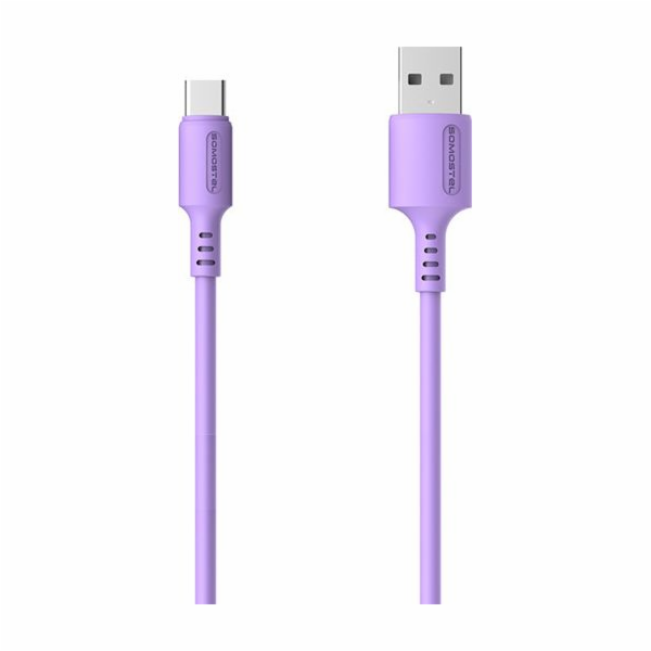 USB TYPE-C 3A CABLE VIOLET SOMOSTEL 3100mAh QUICK CHARGER...