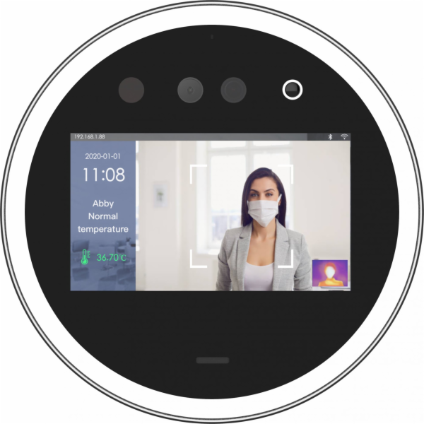 Automatický přístupový systém s měřením teploty a kontrol...