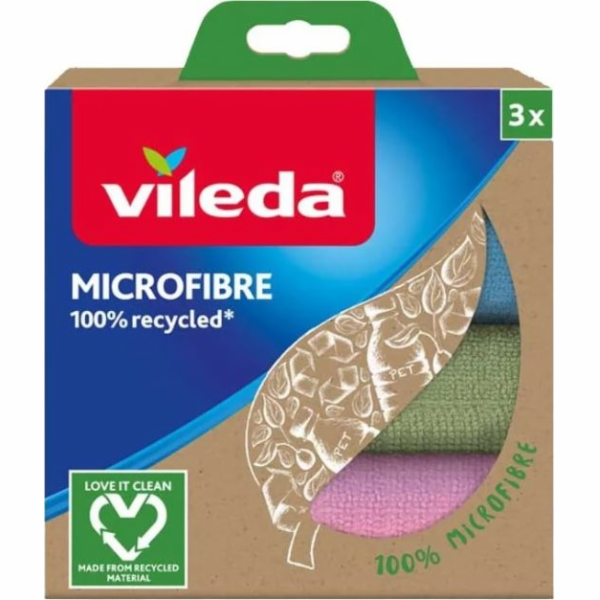 Vileda Hadřík z mikrovlákna 100% recyklovaný 3 ks.