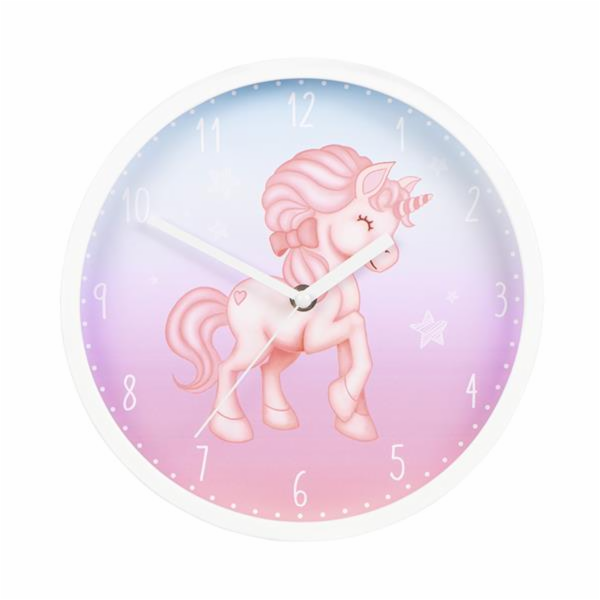Hodiny Hama Magical Unicorn, dětské nástěnné, průměr 25 c...