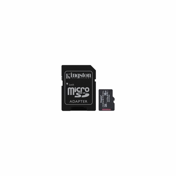 Kingston MicroSDHC karta 16GB Industrial C10 A1 pSLC Card...
