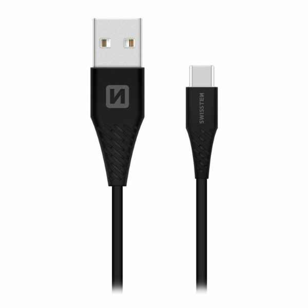 Swissten Datový Kabel Usb / Usb-C Černý 1,5M (7Mm)