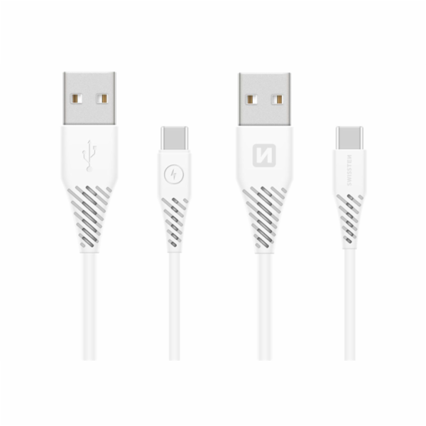 Swissten Datový Kabel Usb / Usb-C Bílý 1,5 M (9Mm)