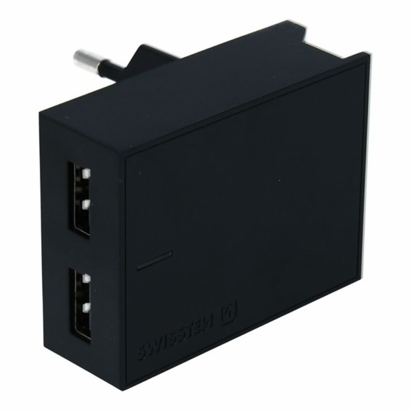 Swissten Síťový Adaptér Smart Ic 2X Usb 3A Power + Datový...