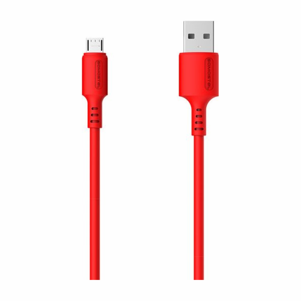 USB CABLE MICRO 3A RED SOMOSTEL 3100mAh QUICK CHARGER 1.2...