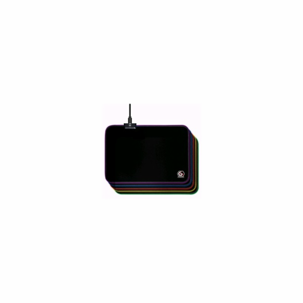 GEMBIRD Podložka pod myš MP-GAMELED-M, USB, RGB podsvícen...