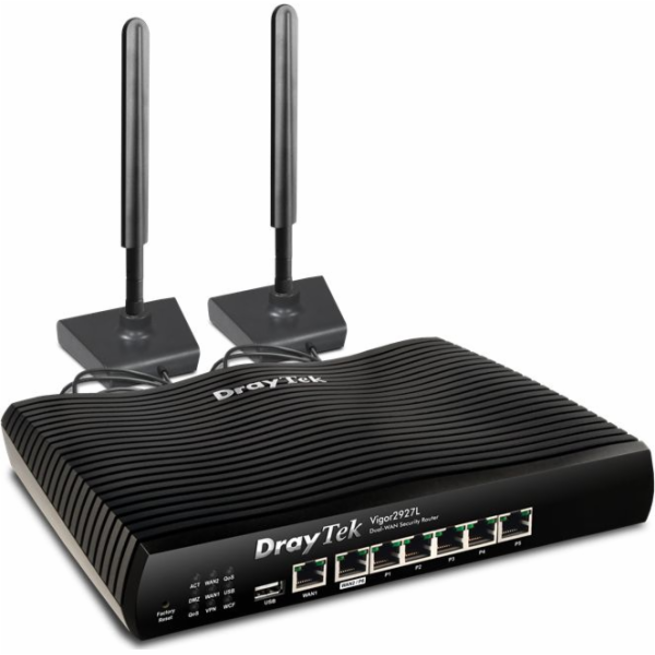 Draytek Vigor2927L wireless router Gigabit Ethernet 4G Black