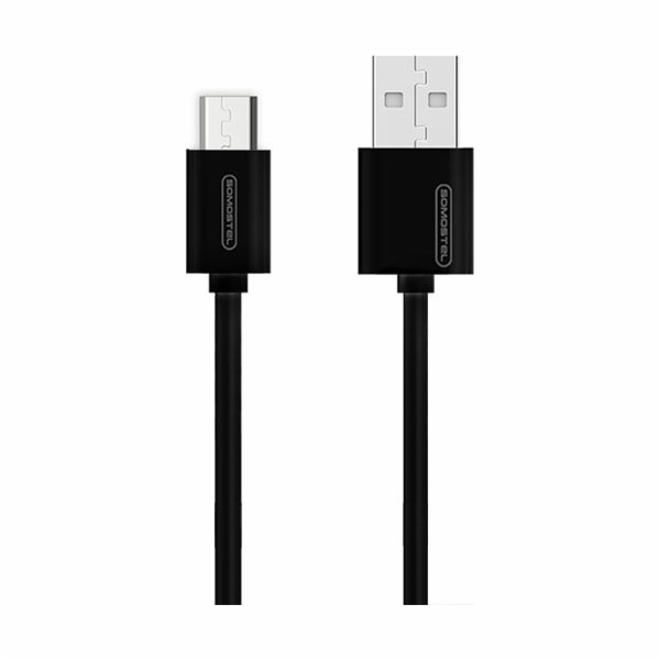 USB CABLE MICRO 3A BLACK SOMOSTEL 3100mAh QUICK CHARGER 1...