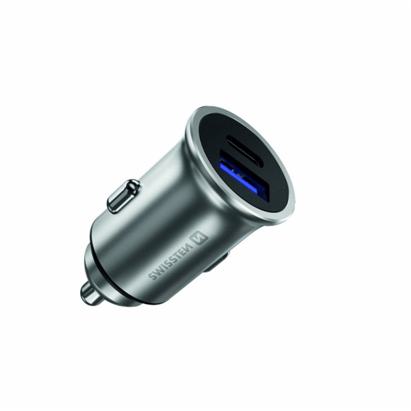 Swissten cl adaptér power delivery usb-c + quick charge 3...