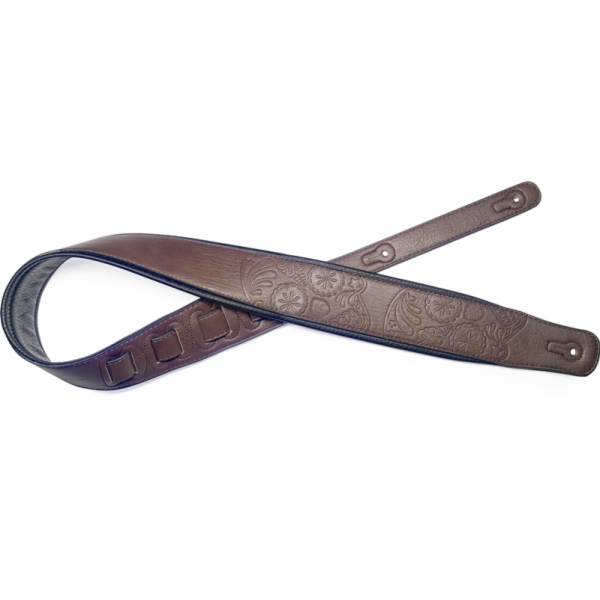 Stagg SPFL30 MEX DBRW, kytarový popruh, tmavě hnědý