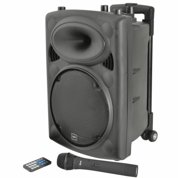 QTX QR10PABT, mobilní 10" zvukový systém MP3/SD/USB/BT/VH...