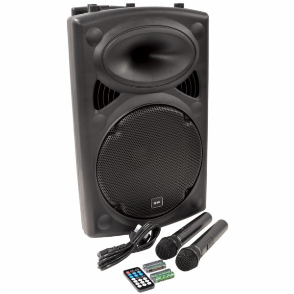 QTX QR12PABT, mobilní 12" zvukový systém MP3/BT/SD/USB/2x...