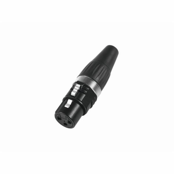Hicon XLR plug 3pin HI-X3CF-BLK