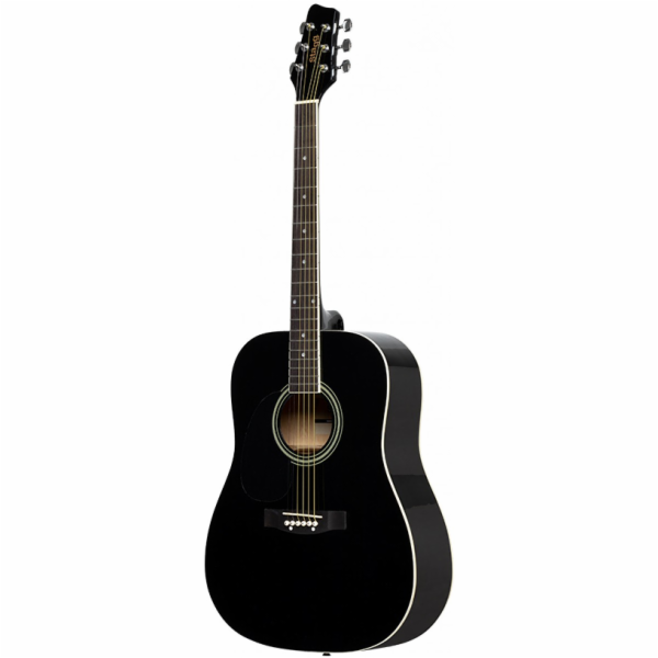 Stagg SA20D LH-BK, akustická kytara typu Dreadnought, lev...