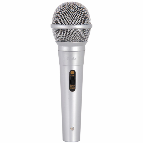 QTX DM11S dynamický mikrofon, stříbrný