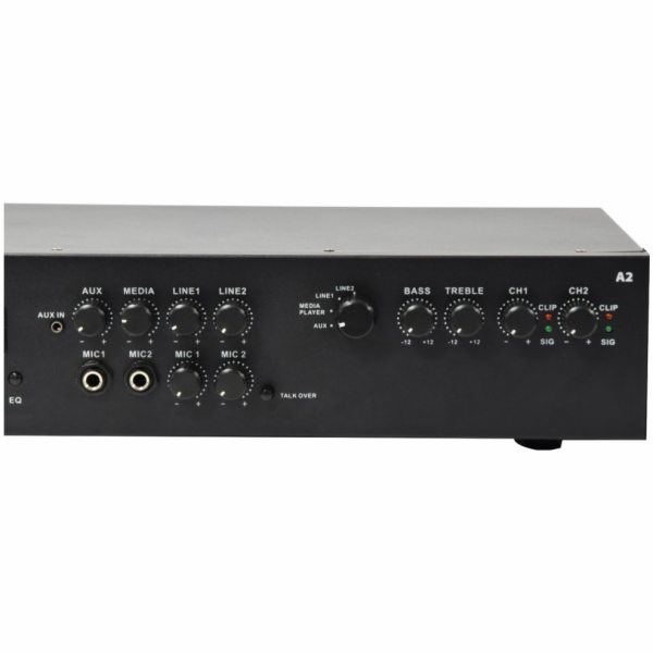 Adastra A2, stereo PA zesilovač, MP3/SD/USB/BT/FM, 2x 200W