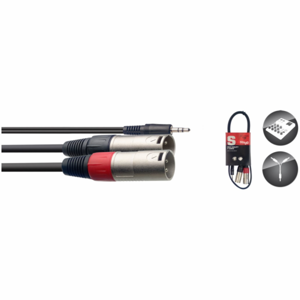 Stagg SYC1/MPS2XM Y-kabel