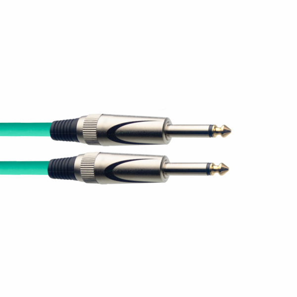 Stagg SGC3DL CGR, kabel JACK/JACK, 3 m, zelený