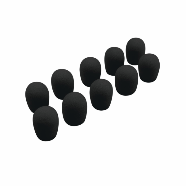 Omnitronic UHF-100 mikrofonní protivětrné kryty, černé, 10ks