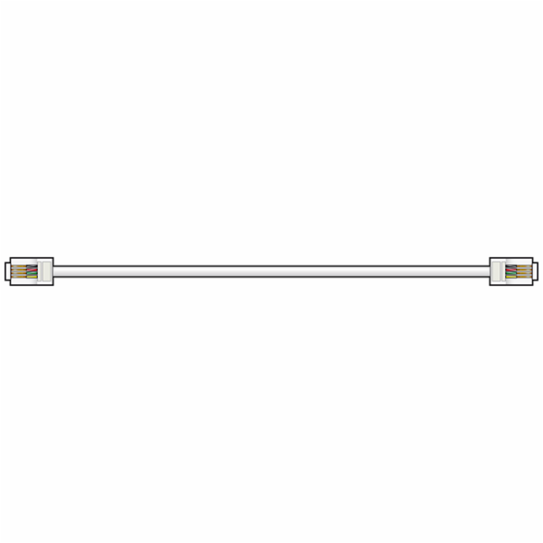 AV:link kabel telefonní 1x RJ11 6P4C samec - 1x RJ11 6P4C...