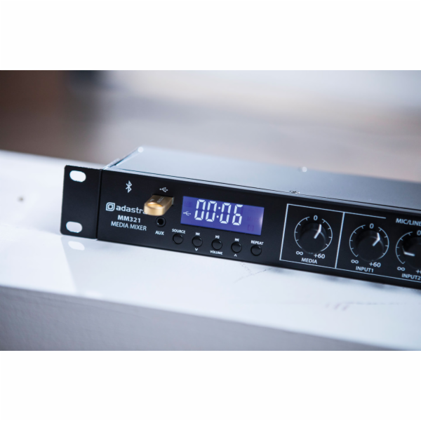 Adastra MM321, rackový mixážní pult, BT/MP3/FM