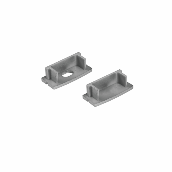 Eurolite záslepka pro U profil 20 mm pro LED pásky, stříbrná