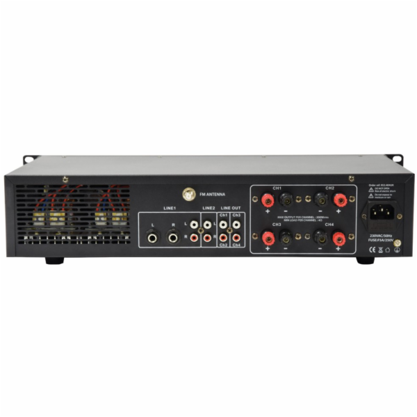 Adastra A4, duální stereo PA zesilovač, MP3/SD/USB/BT/FM,...