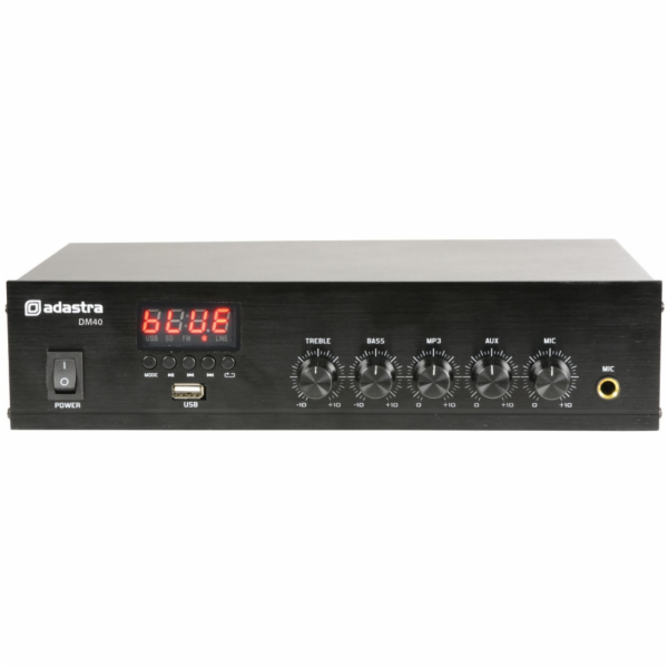 Adastra DM40, digitální 100V mixážní zesilovač, 40W, BT/M...