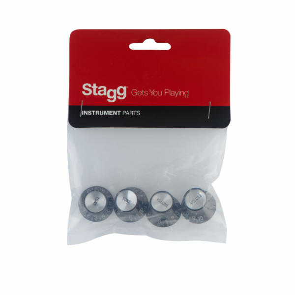 Stagg SP-KNLP-BK, knoflíky na potenciometry pro el. kytaru
