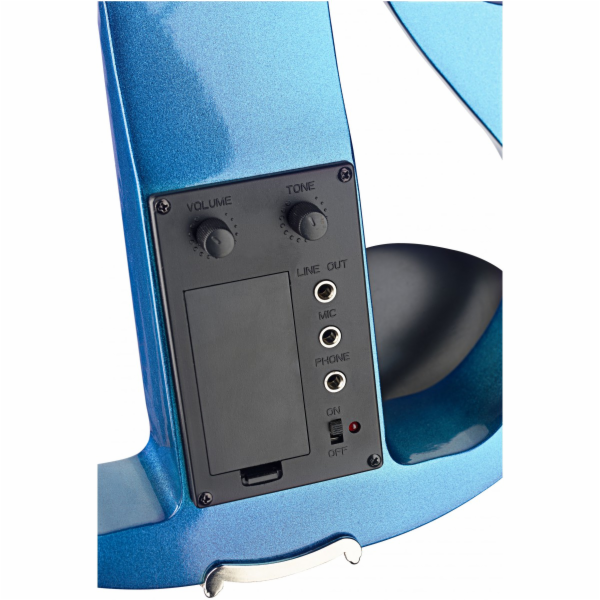 Stagg EVN X-4/4 MBL, elektrické housle s pouzdrem a sluch...