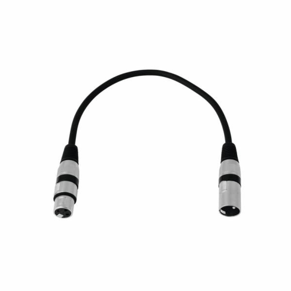 OMNITRONIC XLR Kabel 3-pin 0,2m bk