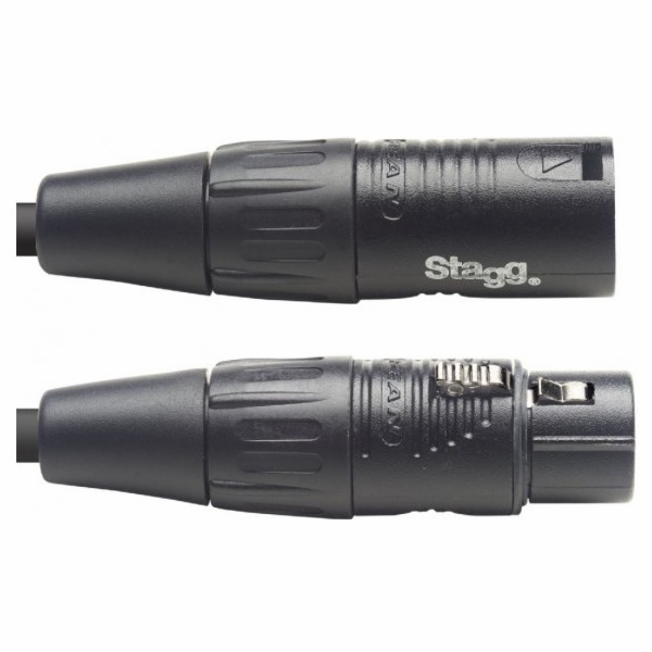 Stagg NDX3R-3, DMX kabel, 3pin XLR, 110 Ohm, délka 3m