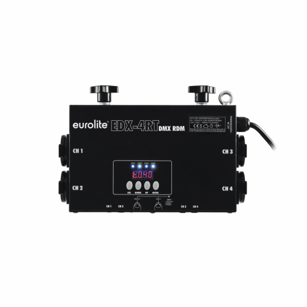 Eurolite EDX-4RT DMX RDM, stmívač, CEE 7/4