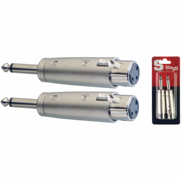 Stagg AC-XFPMH, redukce Jack 6,3 mm zástrčka mono - XLR z...