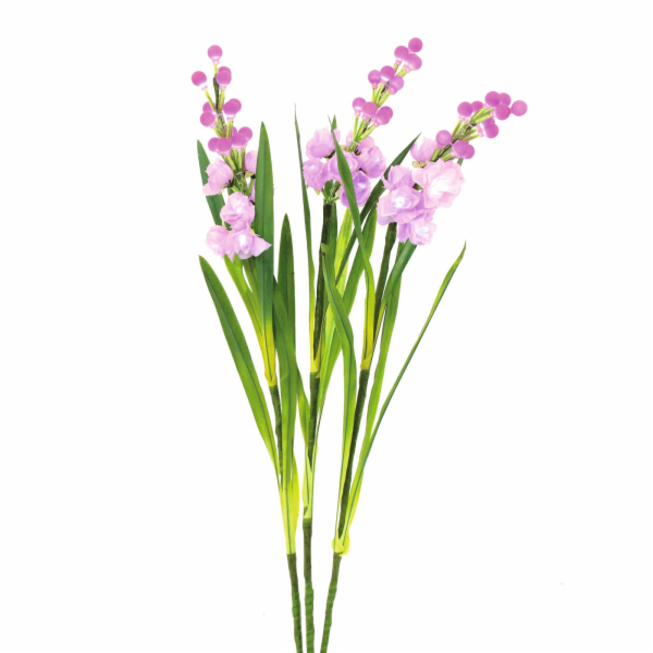Arum sada růžová, s bílými LED diodami, 85 cm