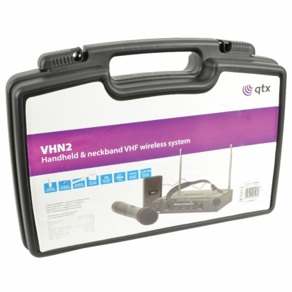 QTX VHF-N2 2-kanálová VHF mikrofonní sada