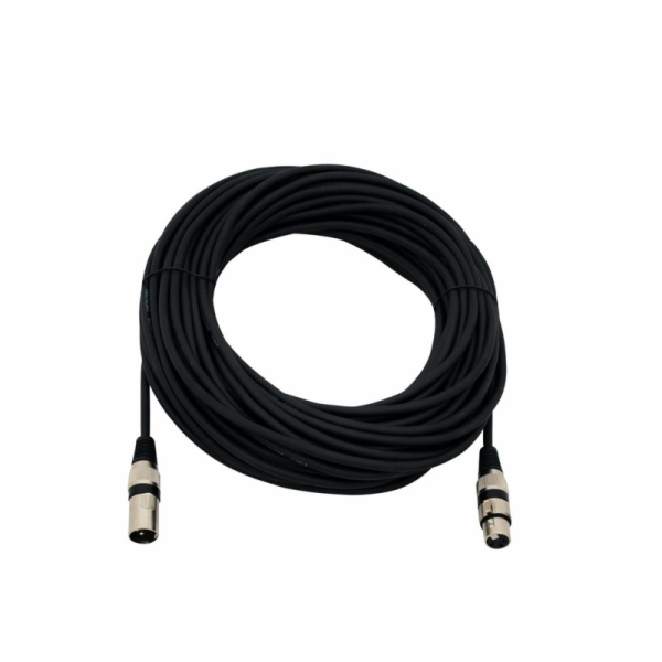Kabel MC-250 XLR samec - XLR samice, černý, 25m
