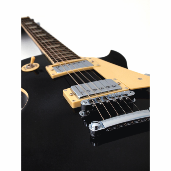 Dimavery LP-520, elektrická kytara, černá