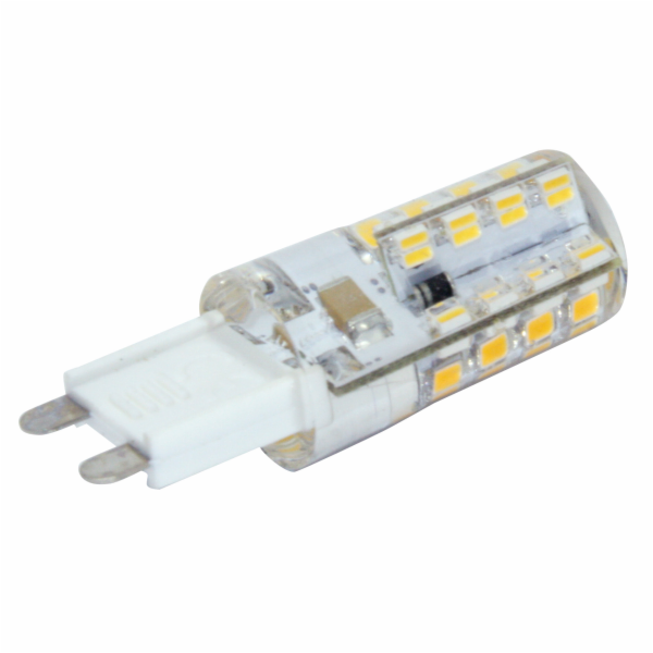 230V/2,5W G9 silikon, teplá bílá, 3000K, LED světelný zdroj