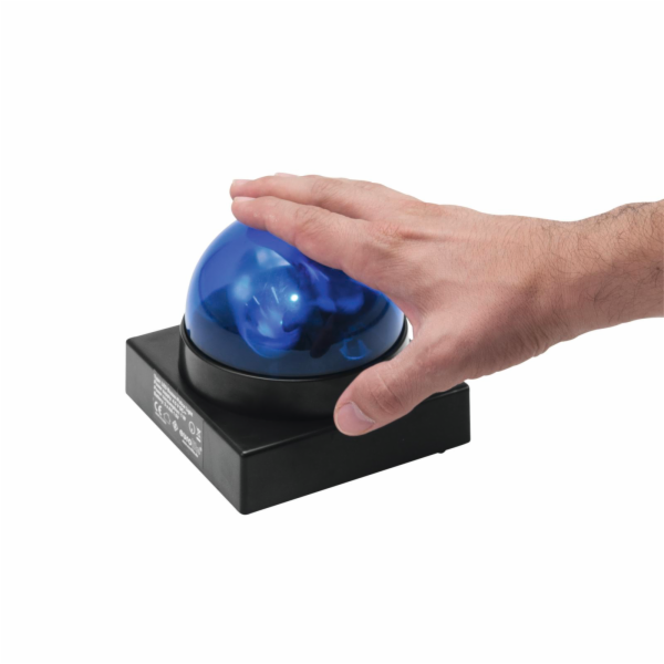 Eurolite LED maják s houkačkou modrý AE-4026397451399