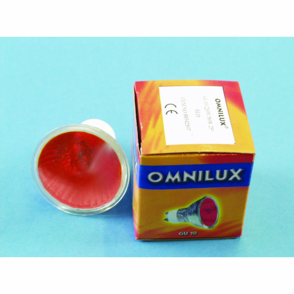 Omnilux 230V/50W GU-10 25, červená