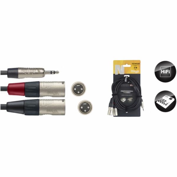 Stagg NYC3/MPS2XMR, délka 3 m