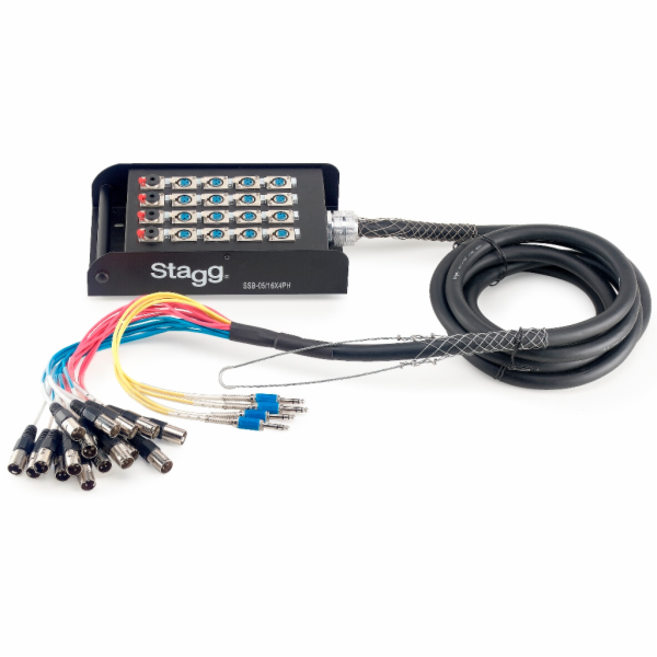 Stagg SSB-05/16X4PH, multicore kabel se stageboxem, 5 m