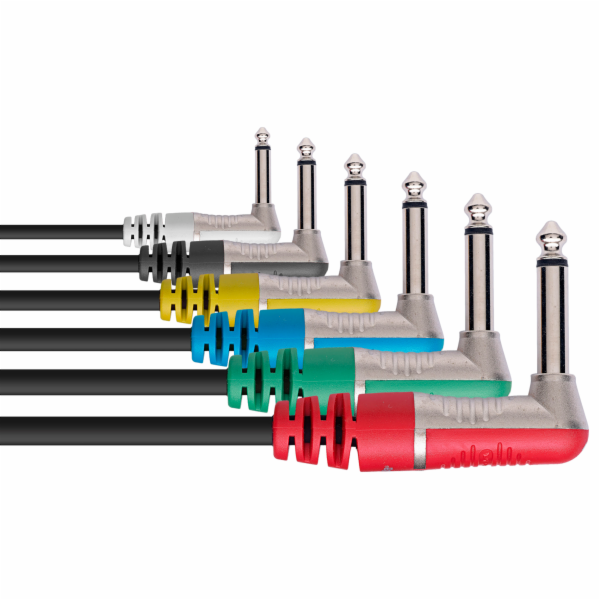 Stagg NPC010LR-6, propojovací kabely 6x mono JACK/mono JA...