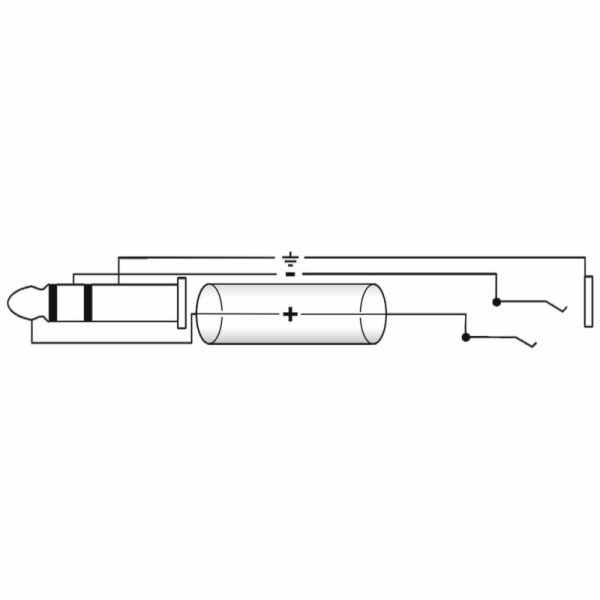 Kabel KV-30 2x Jack 3,5 stereo, samec/samice 3 m