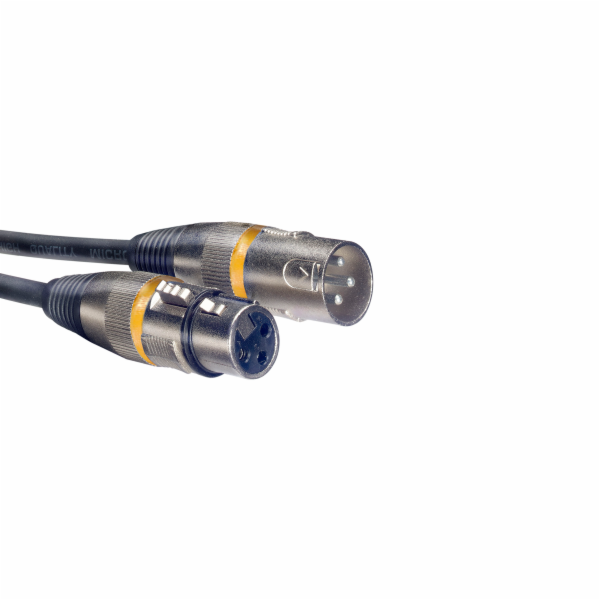 Stagg SMC6 YW, mikrofonní kabel XLR/XLR, 6m, žluté kroužky