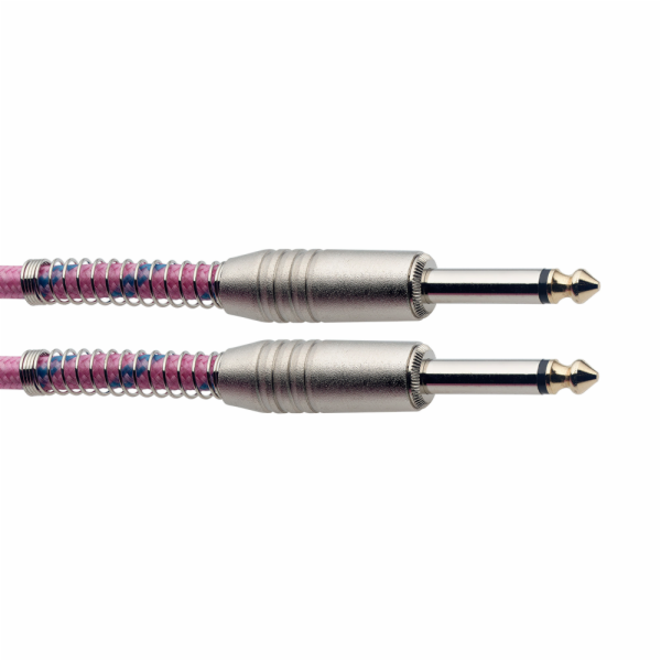 Stagg SGC6VT PK, nástrojový kabel Jack/Jack, 6 m, růžový
