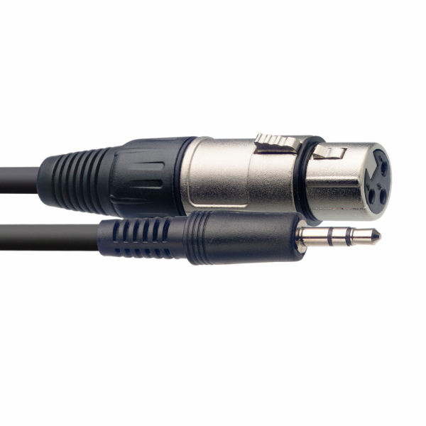 Stagg SAC1MPSXF, kabel XLR/mini JACK, 1m